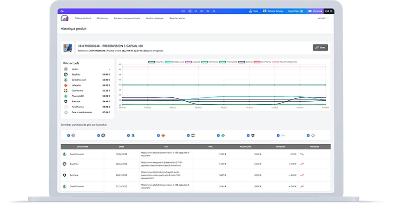 screenshot Pricemonitor.fr